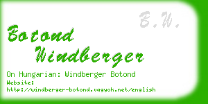 botond windberger business card